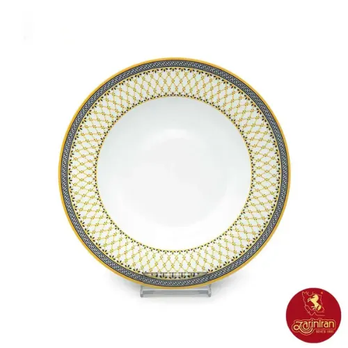 بشقاب گود خورشت خوری طرح ویلیج چینی زرین درجه عالی(6عدد)